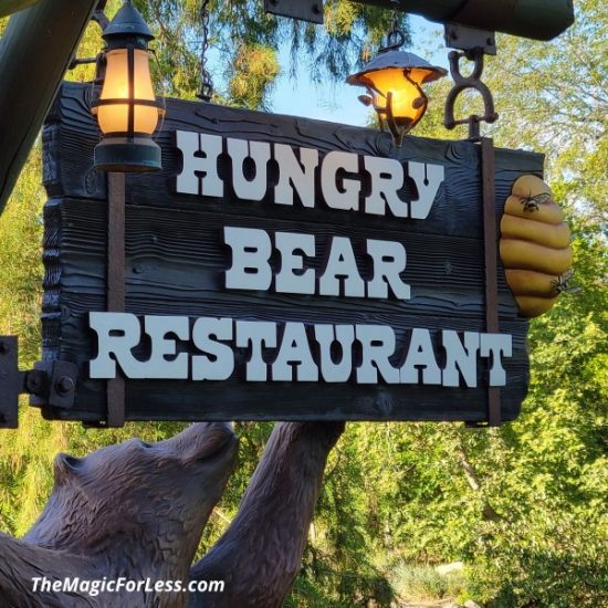 Hungry Bear Disneyland Quick Service hamburger chicken