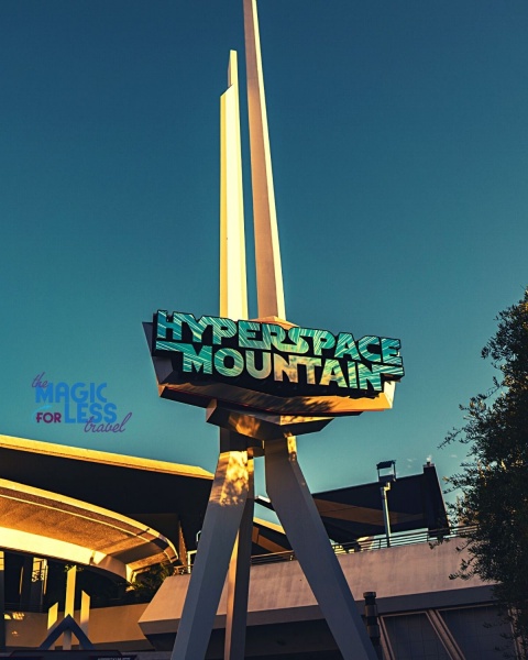 Disneyland Thrill Ride - Hyper Space Mountain in Tomorrowland at Disneyland Park