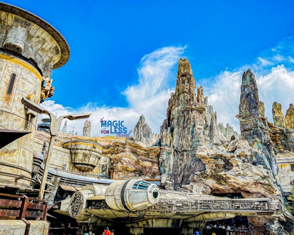 Disneyland Thrill Ride - Millennium Falcon - show building for Millennium Falcon: Smugglers Run at Disneyland Resort