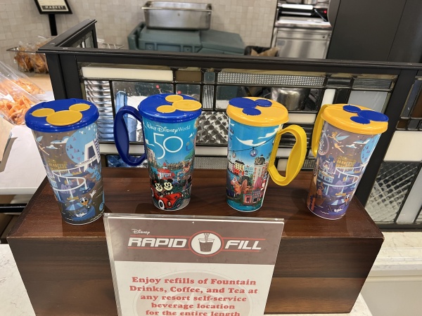 Disney World Resort Hotel Refillable Mugs for 2024