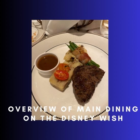Main title, Main Dining overview of Disney Wish