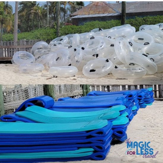 Floats and Tubes at Castaway Cay