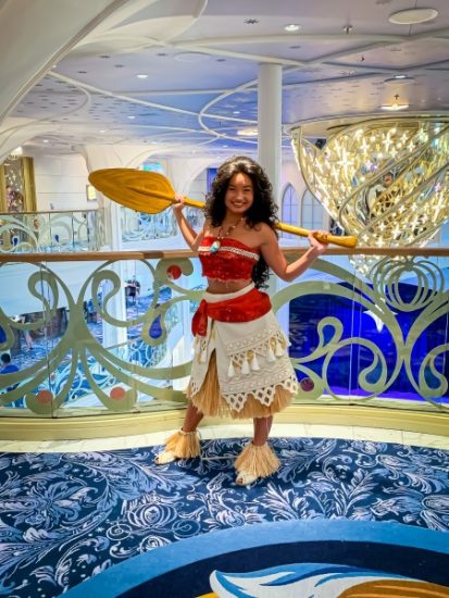 Moana on the Disney Wish