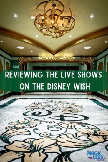 Full review of the Broadway-inspired shows on the Disney Wish