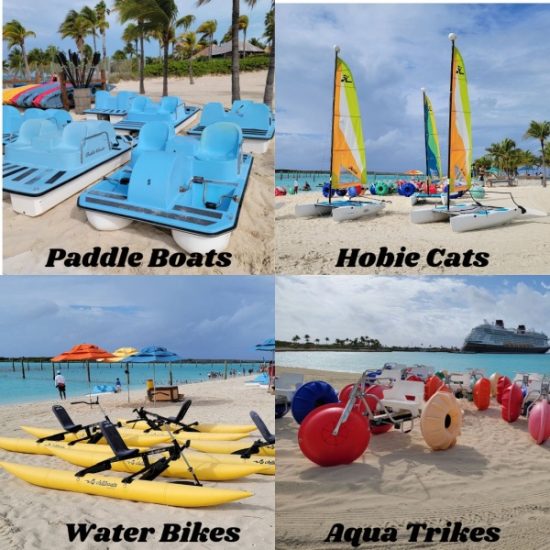 Paddle Boats, Hobie Cats, Water Bikes and Aqua Trikes