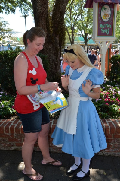 Alice at the Mad Tea Cups