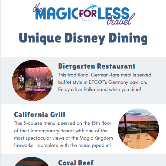 The Most Unique & Fun Disney Dining Experiences