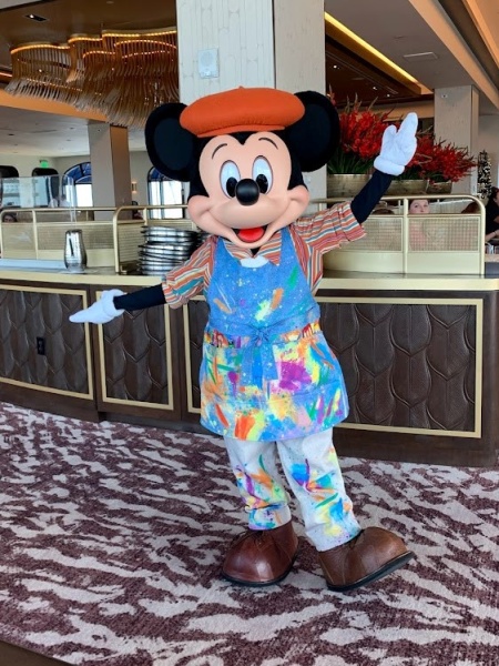 Mickey at Topolino's Character Breakfast