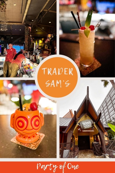 Trader Sam's as a solo traveler, tiki drink