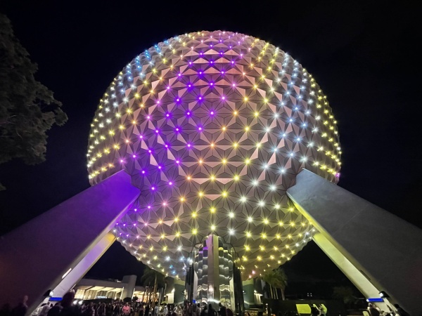 Spaceship Earth at night