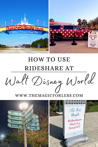 How to use a rideshare at Walt Disney World