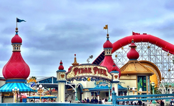 Pixar Pier Entrance at Disneyland California Park