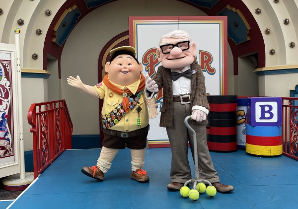 Russell and Carl from Up! at Disneys California Adventure Park