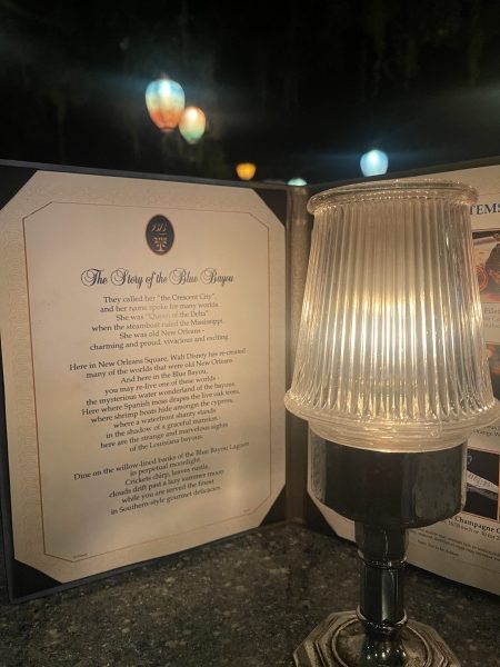 Blue Bayou Menu