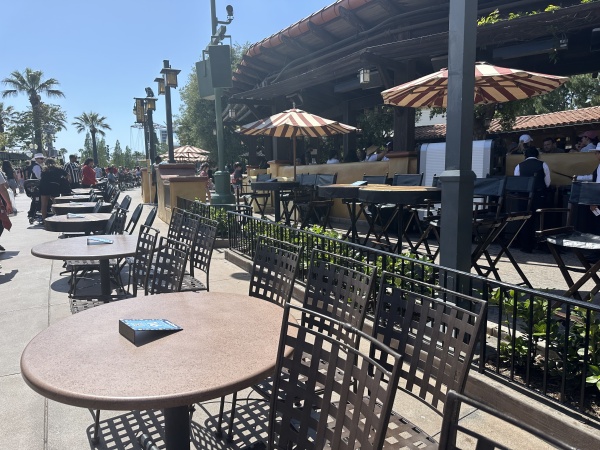 Reserved tables for Better Together: A Pixar Pals Celebration! Parade Viewing Dining Package