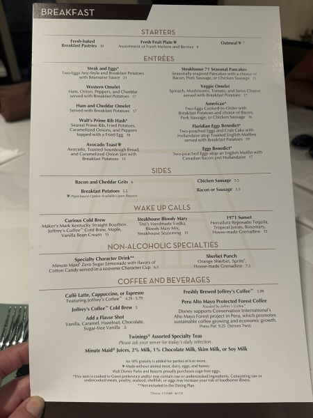 Breakfast Menu