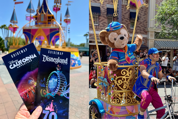 Disneyland 70 map and calvacade