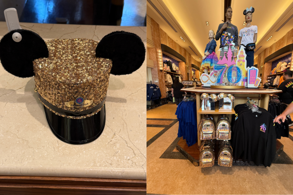 Disneyland 70th Celebration hat and other merchandise