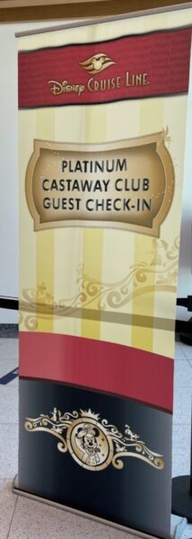 Platinum Check-In Line at Disney Cruise Line 