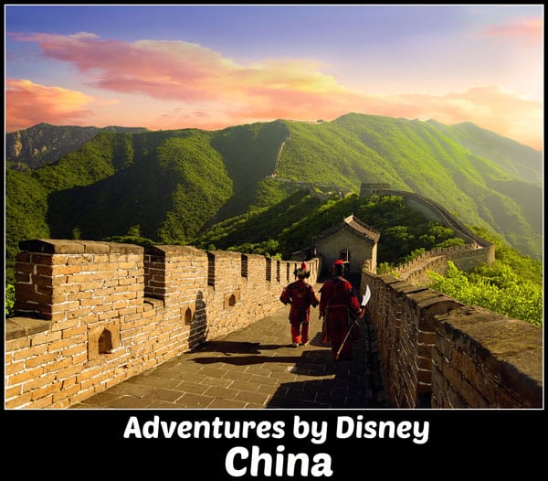 Adventures by Disney China guided tour family vacation