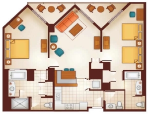 Aulani Two-Bedroom Layout