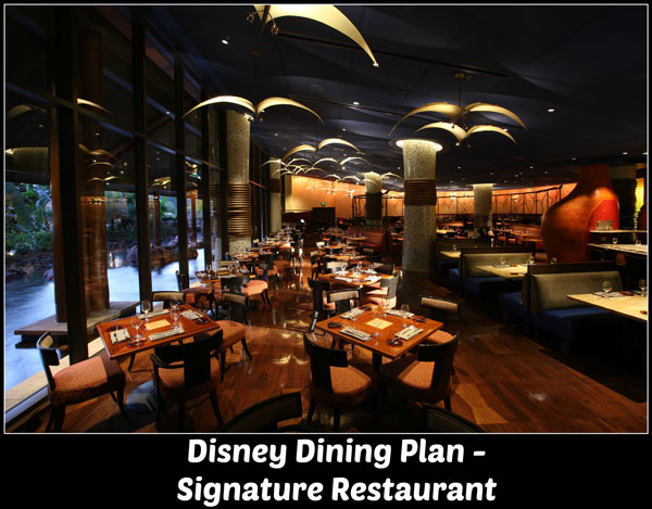 Disney Dining Plan - Signature Dining