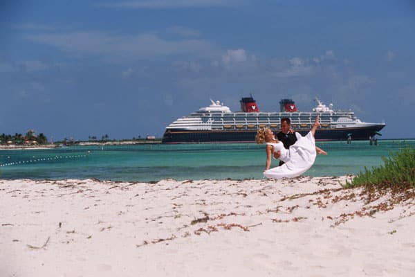 Newlyweds at Disney's Castaway Cay