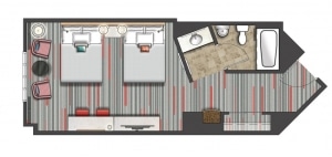 Hard Rock Hotel Standard Room Layout