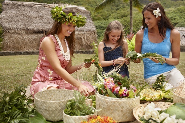 Lei Making at Disney's Aulani Resort