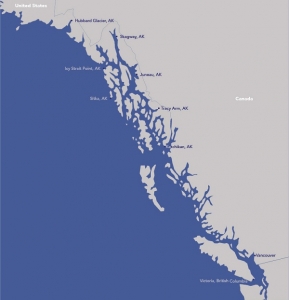 Alaska Cruise Map