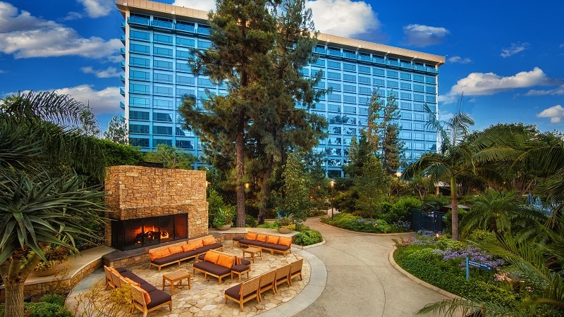 Disneyland Hotel Outdoor Fireplace