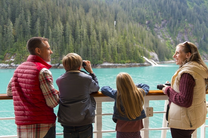 Alaska Disney Cruise Guests on Deck