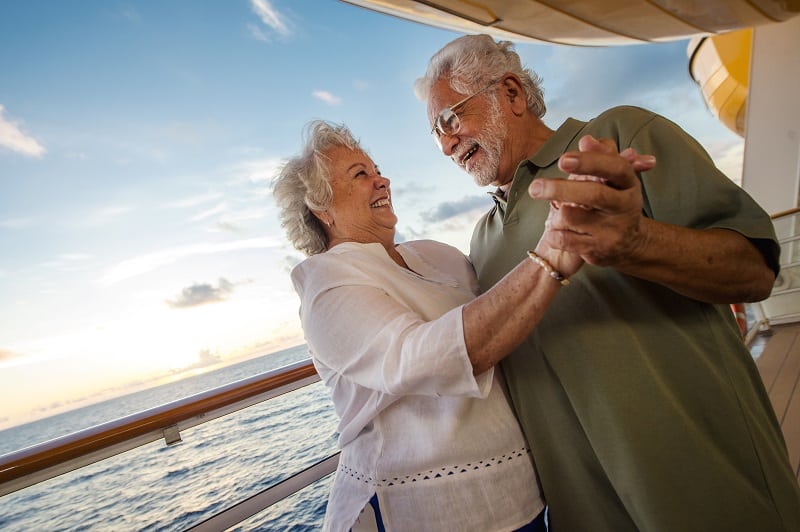 Disney Cruise Guests on Promenade Deck