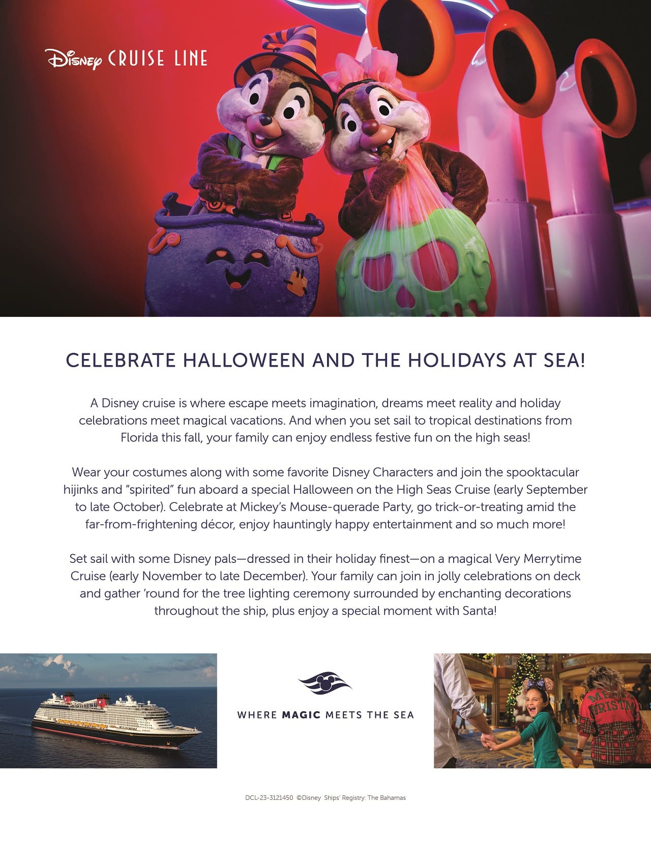 Halloween and the Holidays at Sea with Disney Cruise Line