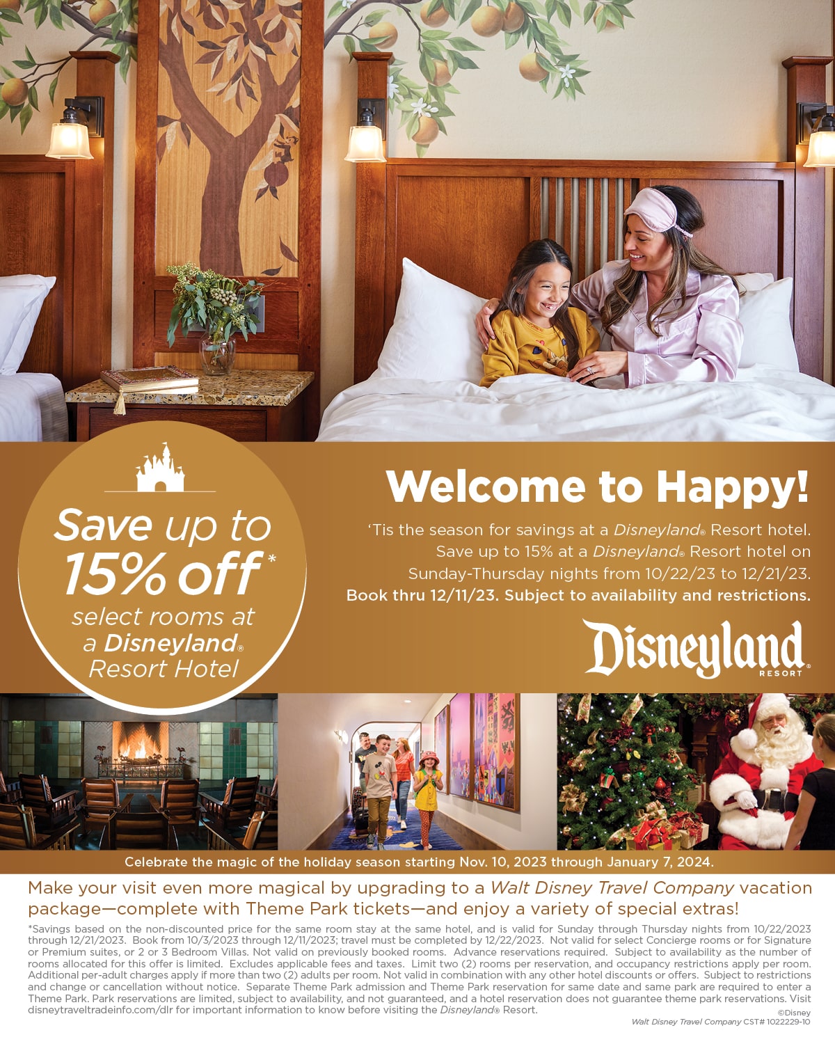 Save Up to 15% on Select Stays at Select Disneyland Resort Hotels
