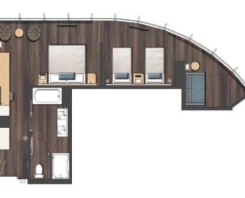 Aventura Kids Suite Room Diagram