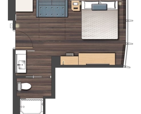 Standard King Room Diagram