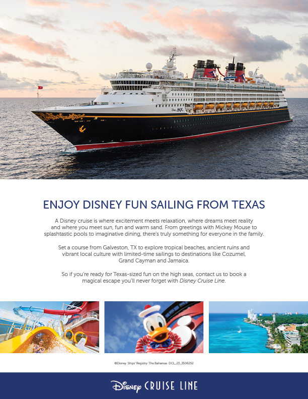 Disney Cruise Line Texas Sailings