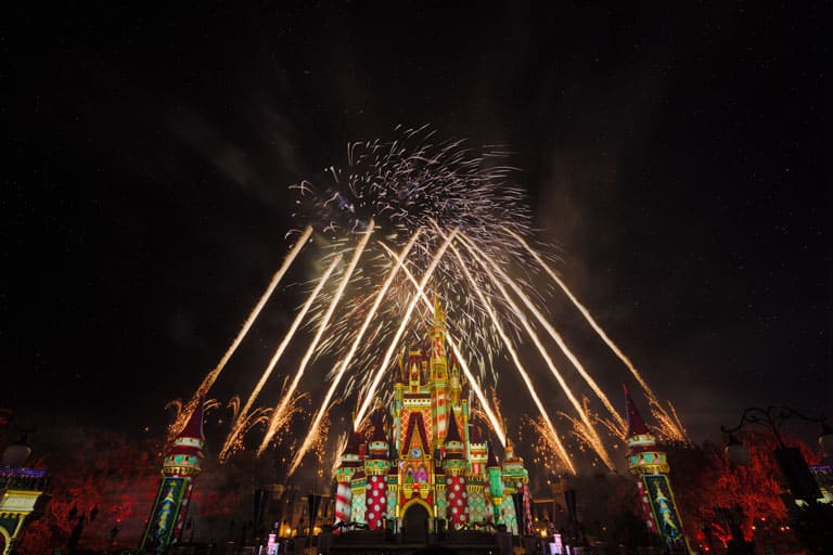 Mickeys Very Merry Christmas Party Fireworks