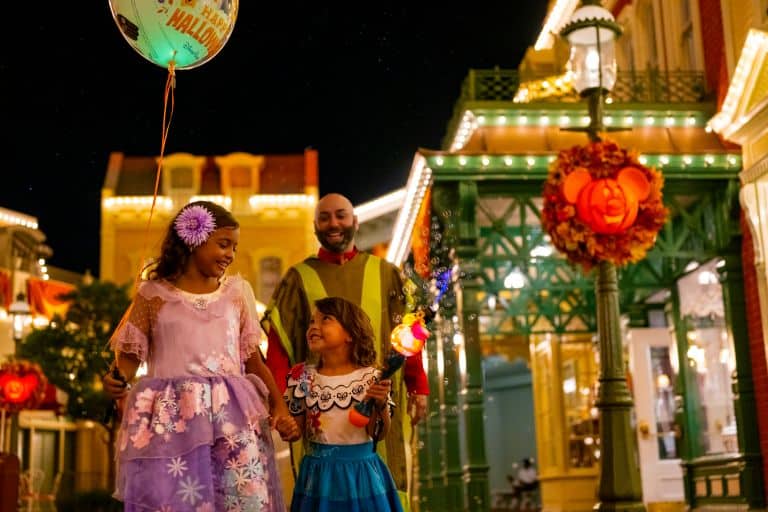 Guests in Costumes on Main Street