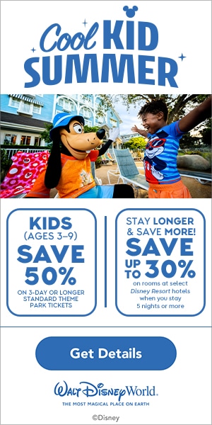 Walt Disney World Cool Kid Summer Offer