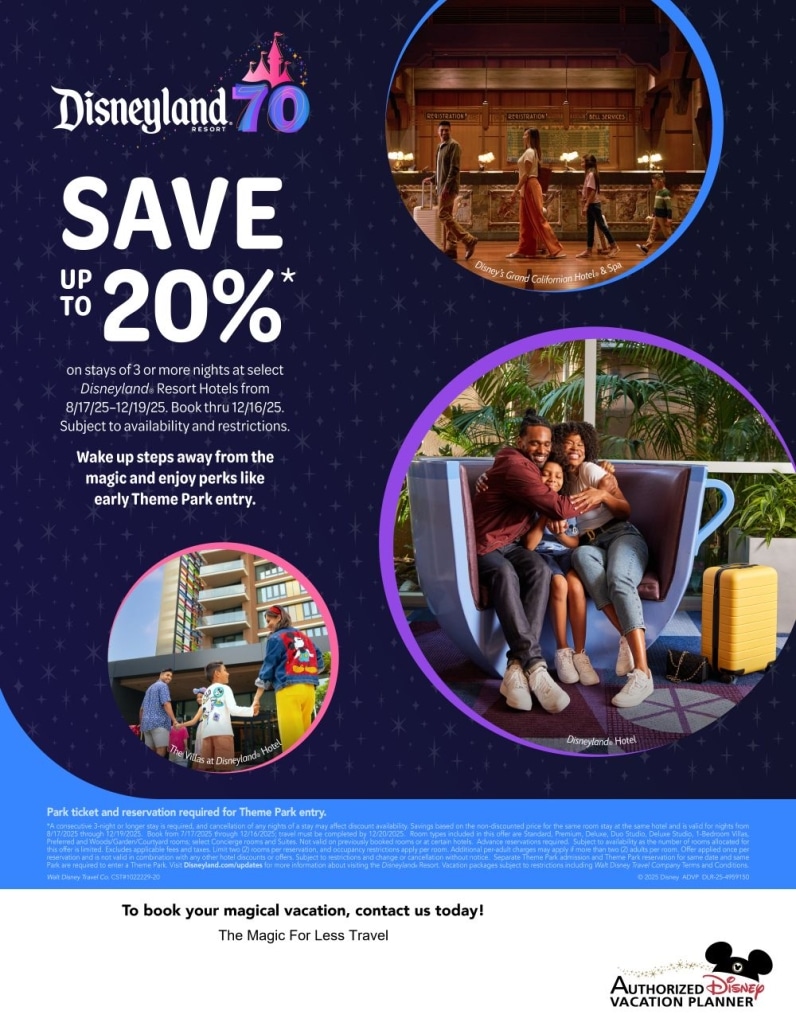 Disneyland Resort Fall 2025 Offer