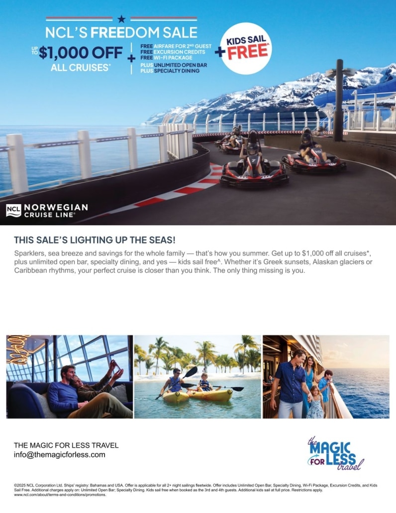 Norwegian Cruise July Freedom Sale