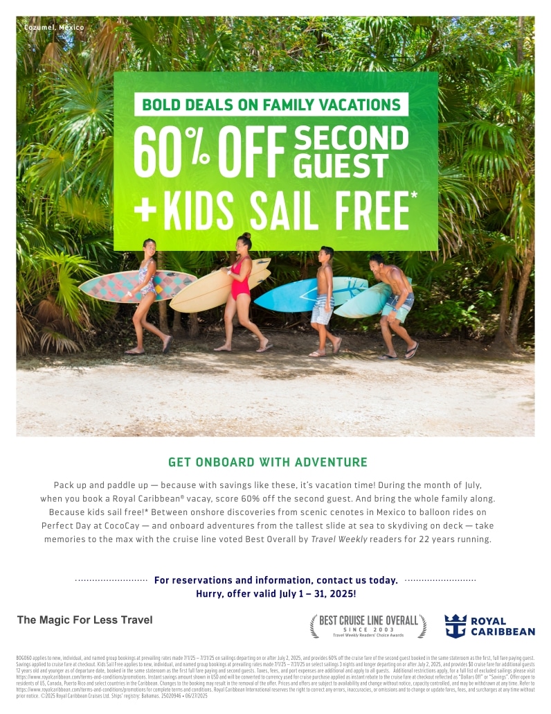Royal Caribbean July 2025 Sale
