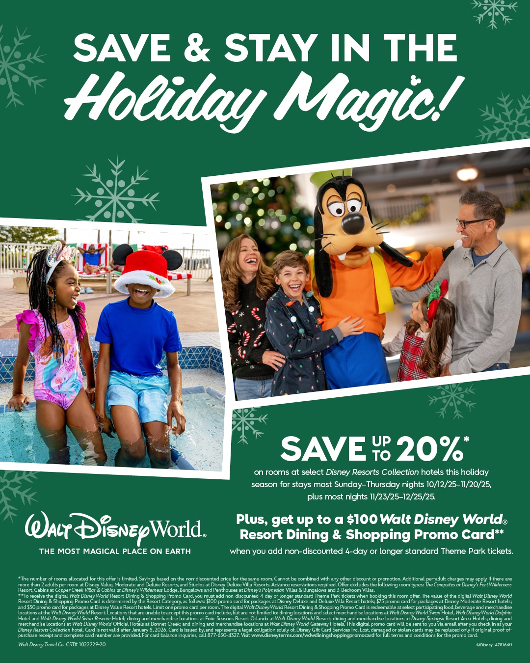 Walt Disney World 2025 Holiday Deal
