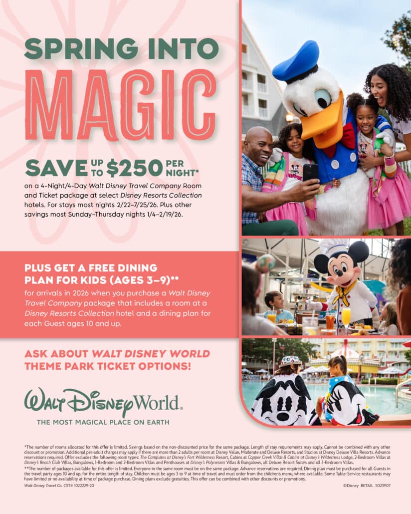 Walt Disney World Spring 2026 Offer