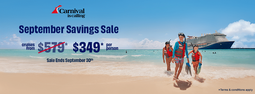 Carnival cruise vacation sale