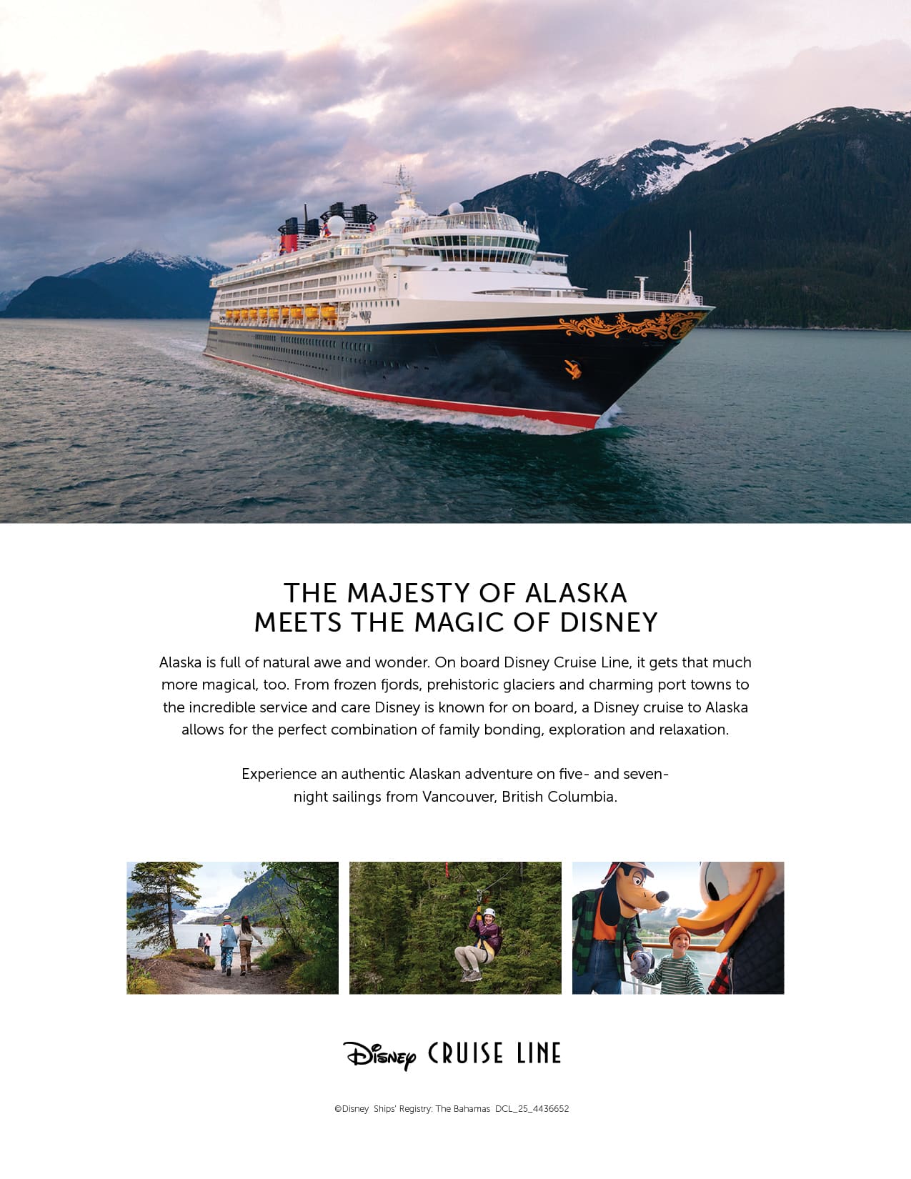 Disney Cruise Line Alaska Sailings
