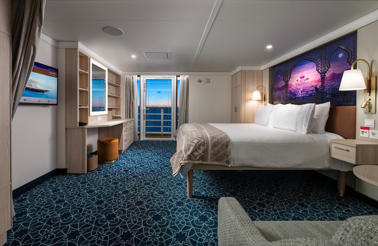 Disney Treasure Stateroom -  Ocean View with Verandah