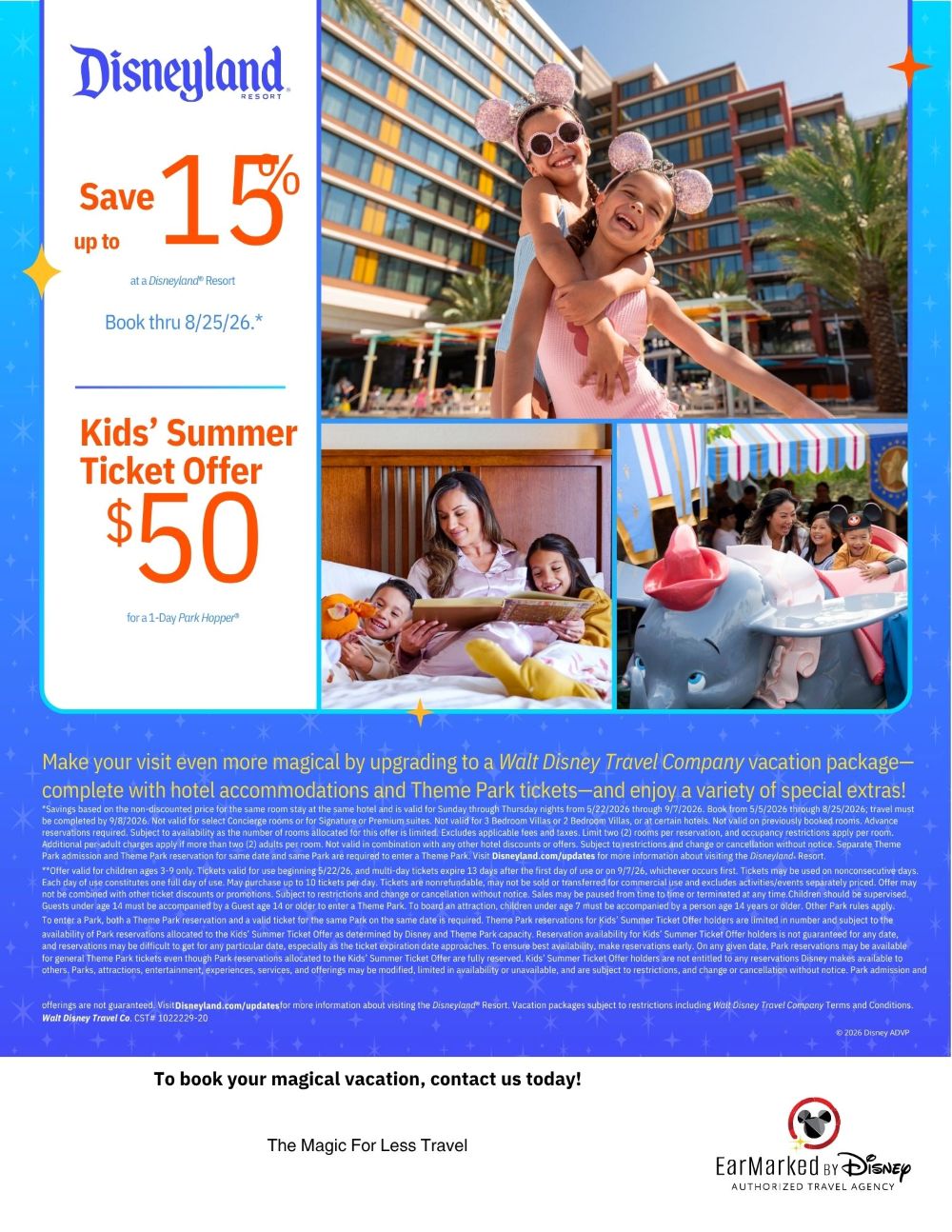Disneyland Resort Hotel Offer 2026